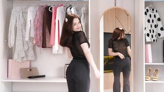 Try on Haul 2024 : See Through Cloth and Black Tshirt | Fully Transparent Haul | Full Awesome Video