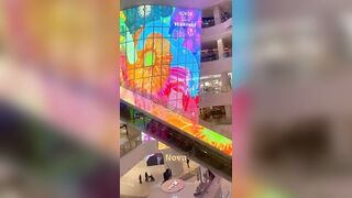 1400㎡ LED Transparent Screen: Stunning Commercial Plaza Project Showcase