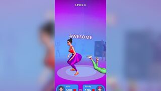 Twerk race 3d game play video ll Level 1-9 in one short video.#twerkrun #viralgame #funny #gameplay