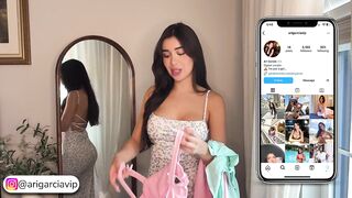 [4K USA Housewife]????????Transparent mirror cleaning Haul blonde No Bra See Through Try On #model #viral