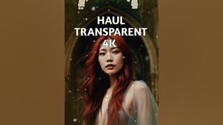 ????????Haul Transparent 4K in English #shorts #virelshorts