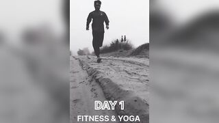 "Day 1: My Daily Fitness & Yoga ????????‍♂️ #FitnessJourney" desh mere