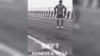 "Day 1: My Daily Fitness & Yoga ????????‍♂️ #FitnessJourney" desh mere