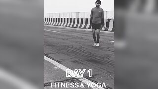 "Day 1: My Daily Fitness & Yoga ????????‍♂️ #FitnessJourney" desh mere