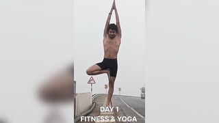 "Day 1: My Daily Fitness & Yoga ????????‍♂️ #FitnessJourney" desh mere