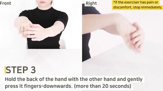 [Rehabilitation exercise] wrist stretching - Female