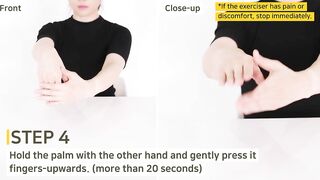 [Rehabilitation exercise] wrist stretching - Female