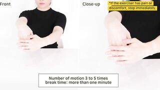 [Rehabilitation exercise] wrist stretching - Female