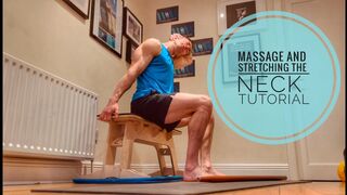 Massaging and stretching the neck tutorial