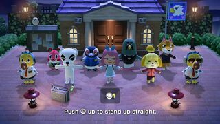 GROUP STRETCHING WITH APPLE, TEX & CHIEF - PART 102 | ANIMAL CROSSING: NEW HORIZONS (ACNH)