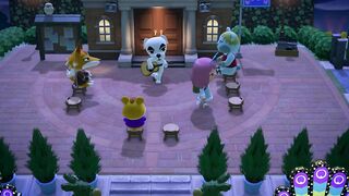 GROUP STRETCHING WITH APPLE, TEX & CHIEF - PART 102 | ANIMAL CROSSING: NEW HORIZONS (ACNH)