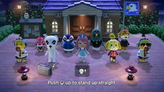 GROUP STRETCHING WITH APPLE, TEX & CHIEF - PART 102 | ANIMAL CROSSING: NEW HORIZONS (ACNH)