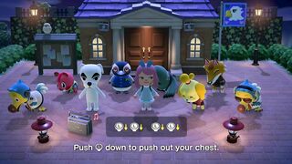 GROUP STRETCHING WITH APPLE, TEX & CHIEF - PART 102 | ANIMAL CROSSING: NEW HORIZONS (ACNH)