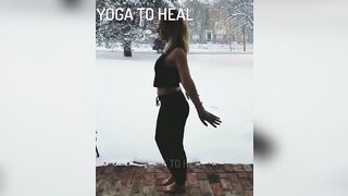 Winter Home Yoga Session Stretching