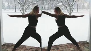 Winter Home Yoga Session Stretching