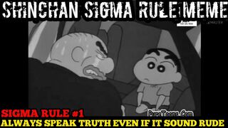 Shinchan sigma rule meme | Shinchan sigma rule meme compilation | #40