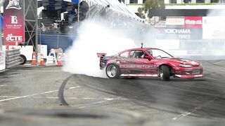 Jonathan Hurst Crash with Ryan Litteral at Formula Drift Long Beach