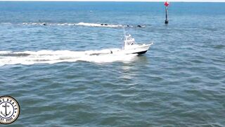 Barnegat Inlet Boats | Island Beach State Park - Drone Footage