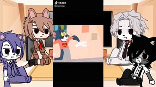 Tom and Jerry react to their Anime Version || part 2/2 || ⚠️BL/Boy's love TikTok videos fan arts ||