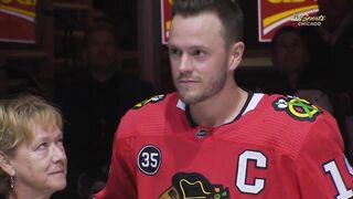 Blackhawks celebrate Jonathan Toews’ 1,000 games ❤️