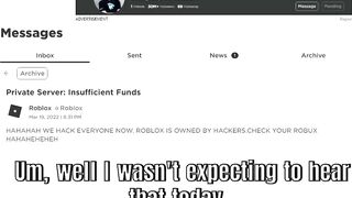 If A Hacker Owned ROBLOX????