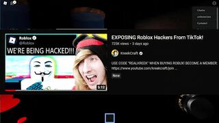 This Person WILL HACK YOUR ROBLOX ACCOUNT (New Roblox TikTok Hacker)