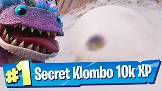 Klombo-sized Snow Mounds Location - Fortnite (Secret 10K XP Challenge)