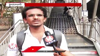 Public Show Interest To Travel In Metro Train  | Hyderabad | V6 News