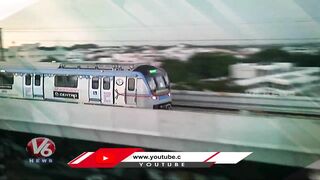 Public Show Interest To Travel In Metro Train  | Hyderabad | V6 News