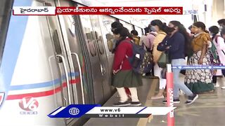 Public Show Interest To Travel In Metro Train  | Hyderabad | V6 News