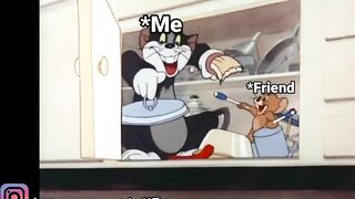 Group study (Expectations VS Reality) ~ Tom and Jerry funny meme ????