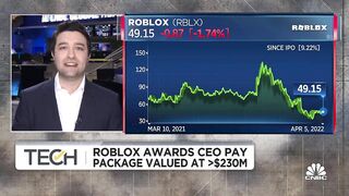 Roblox awards CEO pay package valued at $233 million dollars on long-term stock awards