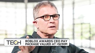 Roblox awards CEO pay package valued at $233 million dollars on long-term stock awards