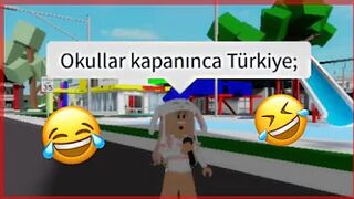 Okullar Kapanınca Türkiye..???????? (Roblox)