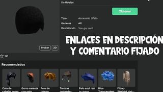 CONSIGUE 5 PELOS GRATIS en ROBLOX