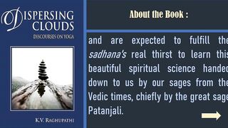 Promo Video on the book, Dispersing Clouds: Discourses on Yoga