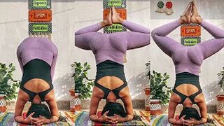 Y0GA BALANCING & BACKBEND POSTURES | Yoga Girl | INDIAN YOGA STUDIO