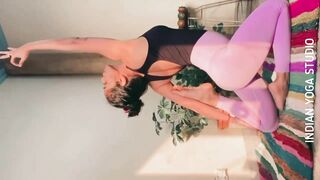 Y0GA BALANCING & BACKBEND POSTURES | Yoga Girl | INDIAN YOGA STUDIO