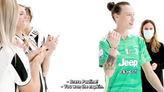 Who Wins the Napkin Challenge! | Juventus Women take on the Napkin Challenge! | Powered by Jeep