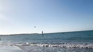 Walking on Cabarete Beach