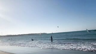 Walking on Cabarete Beach