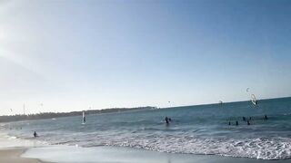 Walking on Cabarete Beach