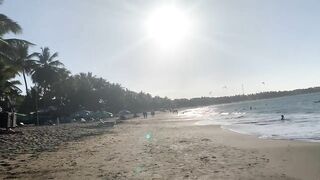 Walking on Cabarete Beach