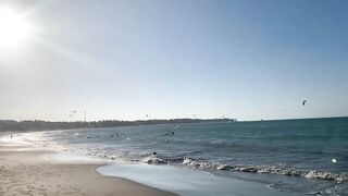 Walking on Cabarete Beach