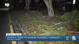 Possible tornado leaves damage in Palm Beach Gardens