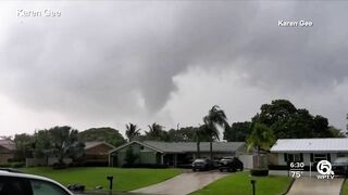 Possible tornado leaves damage in Palm Beach Gardens