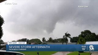 Severe storm rocks Palm Beach Gardens