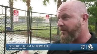 Severe storm rocks Palm Beach Gardens