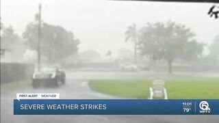 Severe storm rocks Palm Beach Gardens