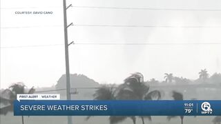 Severe storm rocks Palm Beach Gardens